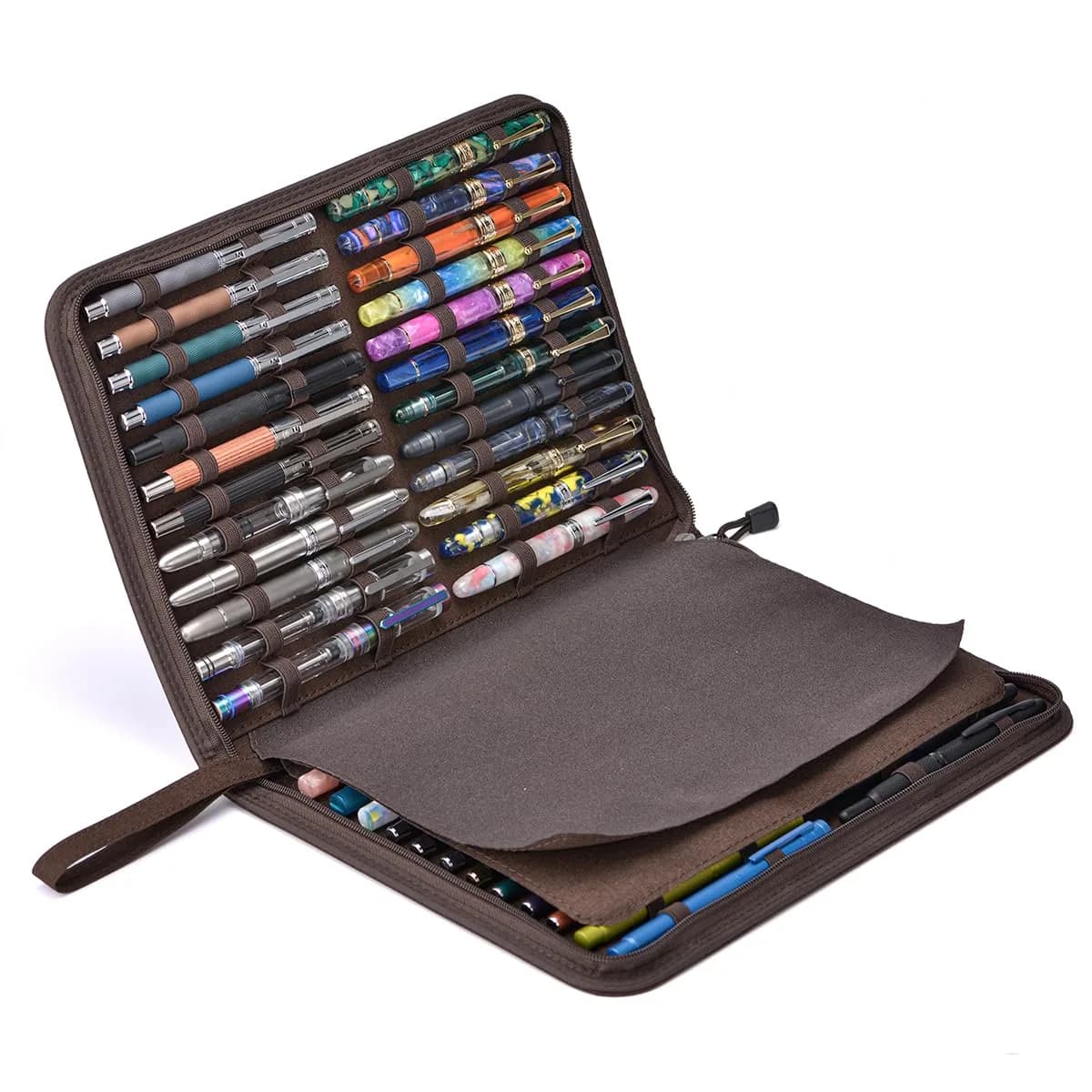 erofa 48 Slot Fountain Pen Case, 420g (14.8 oz) | Water Resistant Canvas Pen Holder - view 3