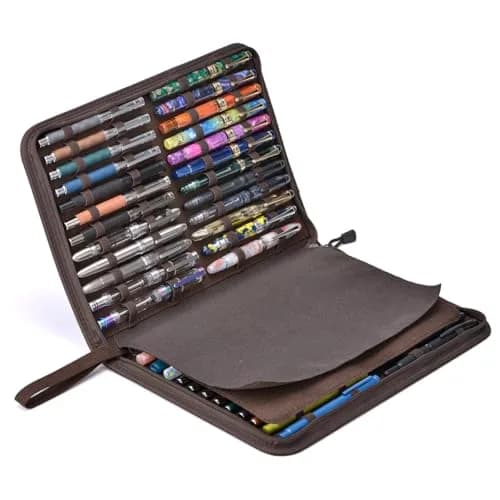 erofa 48 Slot Fountain Pen Case, 420g (14.8 oz) | Water Resistant Canvas Pen Holder thumbnail 3