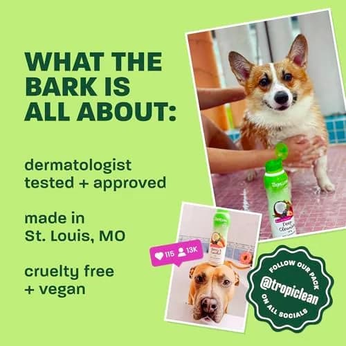 TropiClean Dog Perfume, Berry & Coconut Scented Dog Deodorizing Spray, 10oz | 3X Long-Lasting Fragrance for Dogs thumbnail 5