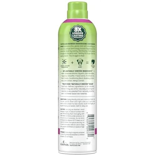TropiClean Dog Perfume, Berry & Coconut Scented Dog Deodorizing Spray, 10oz | 3X Long-Lasting Fragrance for Dogs thumbnail 9