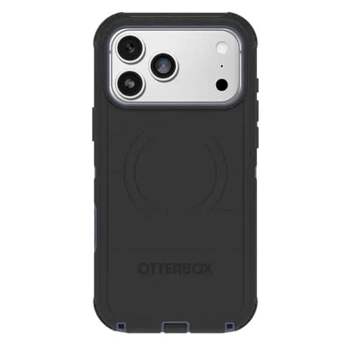 OtterBox Defender Series Case for iPhone 17 Pro Max - Rugged & Durable, Black Shadow (Black & Blue) | MagSafe Compatible thumbnail 3