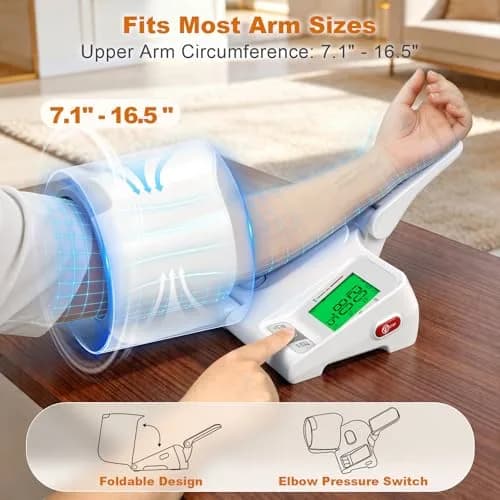 52HZ Barrel-Type Upper Arm Blood Pressure Monitor, Fits 7.1"-16.5" | FDA-Cleared Accuracy ±3mmHg thumbnail 4