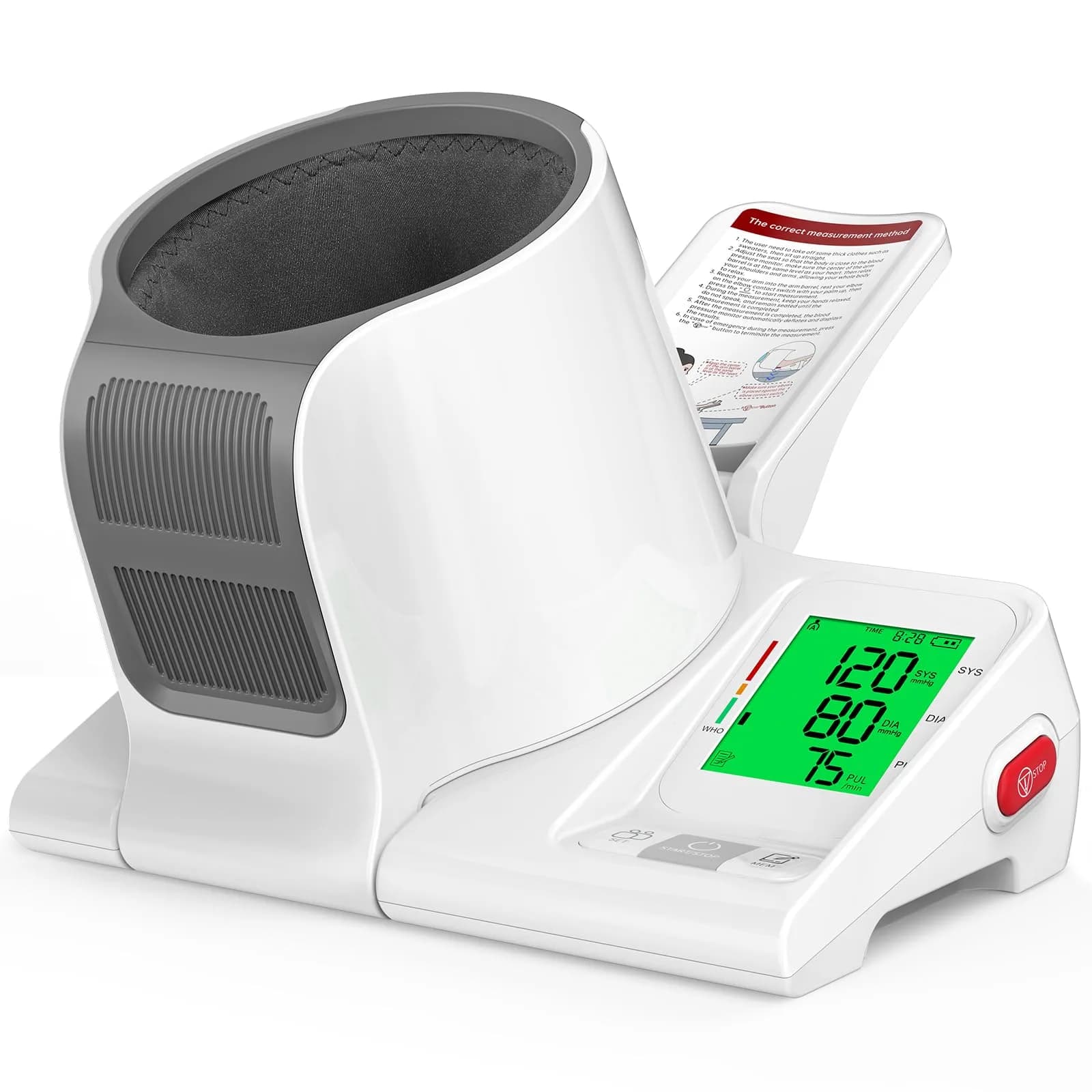 52HZ Barrel-Type Upper Arm Blood Pressure Monitor, Fits 7.1"-16.5" | FDA-Cleared Accuracy ±3mmHg - main product image