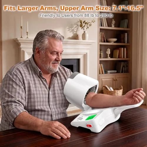 52HZ Barrel-Type Upper Arm Blood Pressure Monitor, Fits 7.1"-16.5" | FDA-Cleared Accuracy ±3mmHg thumbnail 8