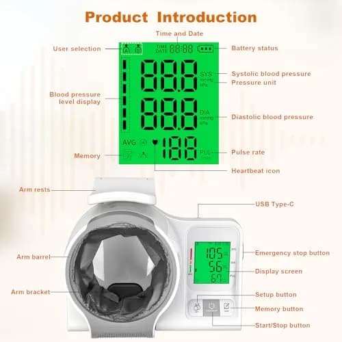 52HZ Barrel-Type Upper Arm Blood Pressure Monitor, Fits 7.1"-16.5" | FDA-Cleared Accuracy ±3mmHg thumbnail 9