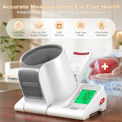 52HZ Barrel-Type Upper Arm Blood Pressure Monitor, Fits 7.1"-16.5" | FDA-Cleared Accuracy ±3mmHg thumbnail 2