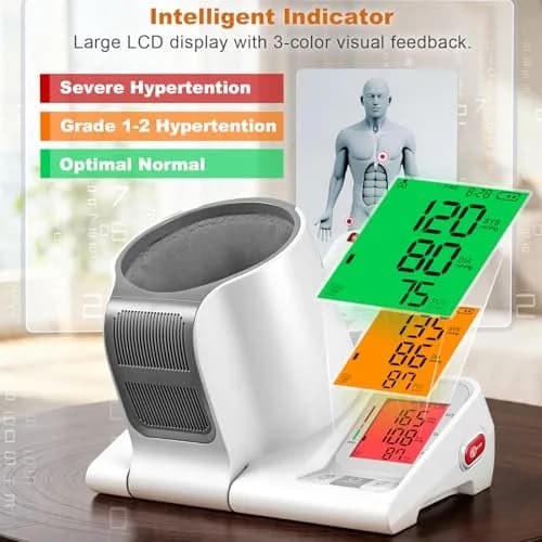 52HZ Barrel-Type Upper Arm Blood Pressure Monitor, Fits 7.1"-16.5" | FDA-Cleared Accuracy ±3mmHg thumbnail 3