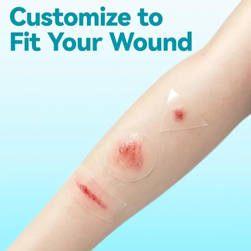 Dimora Hydrocolloid Bandages 50 Count 2" x 2" | Moist Healing Environment for Wound Recovery thumbnail 7