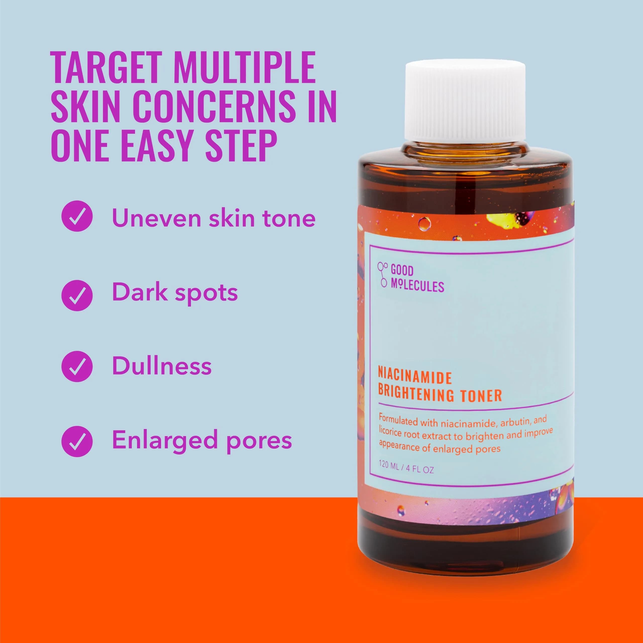 Good Molecules Niacinamide Brightening Toner with Arbutin, 240ml (8 Fl Oz) | Evens Skin Tone - view 7