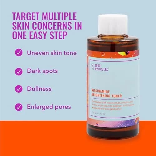 Good Molecules Niacinamide Brightening Toner with Arbutin, 240ml (8 Fl Oz) | Evens Skin Tone thumbnail 7