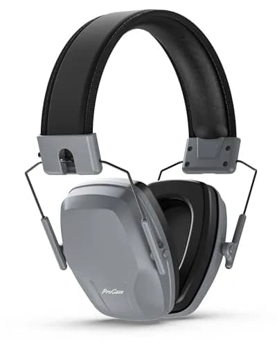 ProCase Noise Reduction Ear Muffs SNR 29dB | Adjustable Soundproof Ear Defenders for Shooting, Construction, Mowing (Grey) thumbnail 1