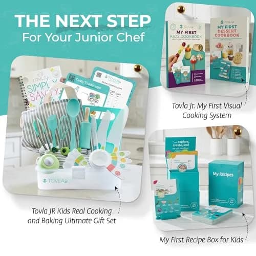 Tovla Jr. Kids Safe Knife Set for Real Cooking | Toddler Tools | Ages 4-12 | 5-Piece Set thumbnail 8