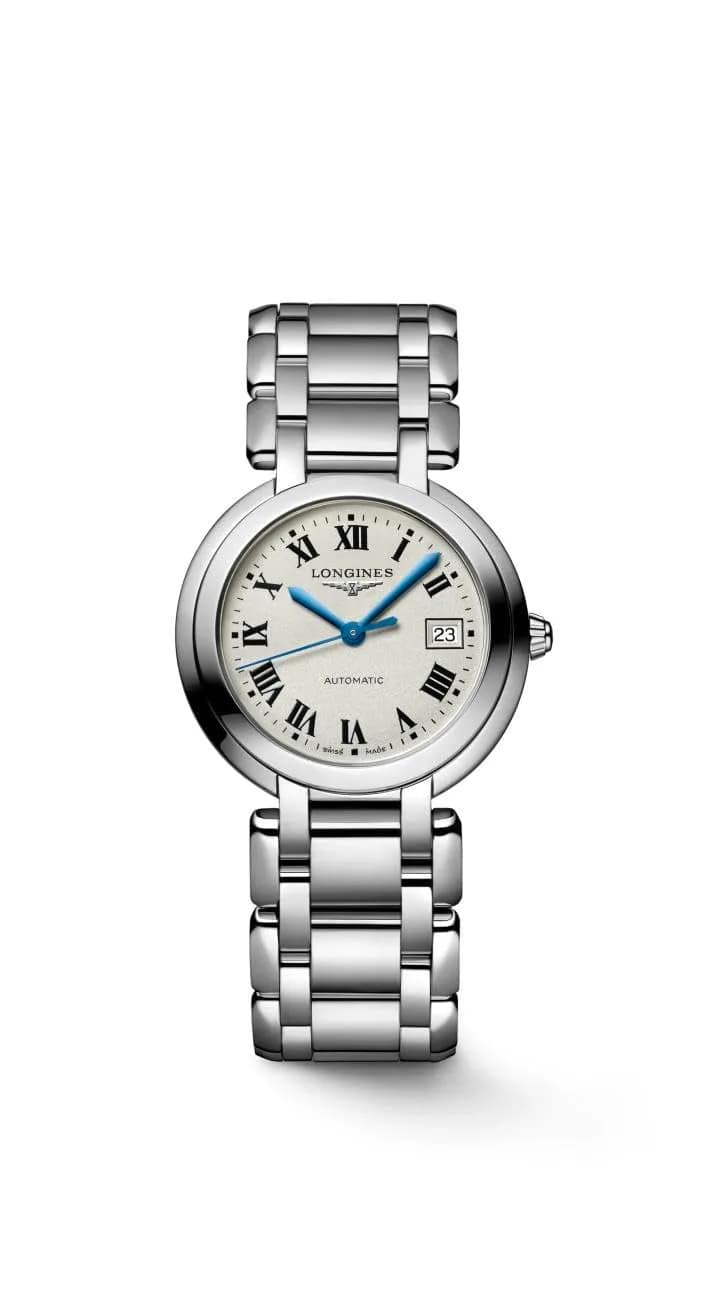 Longines PrimaLuna Automatic Watch 30mm Stainless Steel Silver | Elegant Femininity