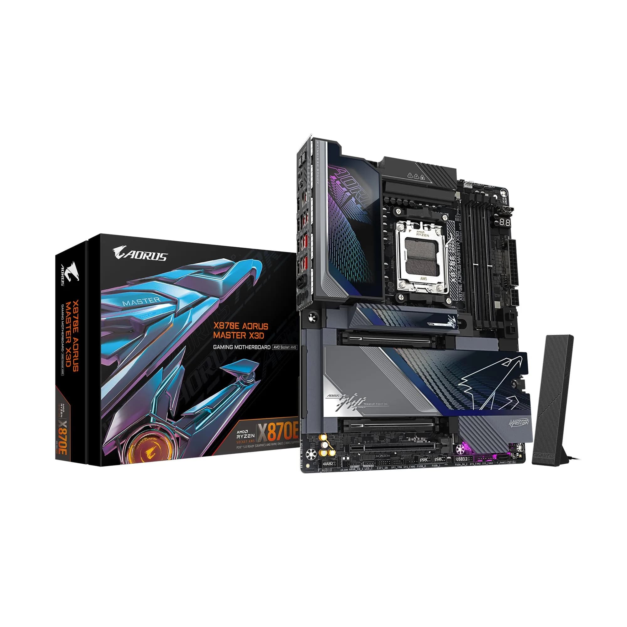 GIGABYTE X870E AORUS Master X3D AMD AM5 ATX Motherboard | DDR5, PCIe 5.0, WiFi 7