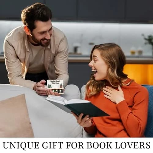 DINIZON Books Read This Year Counter, Wooden Book Reading Tracker 16.5cm (6.5" L x 4.6" W) | Track Your Reading Journey thumbnail 2