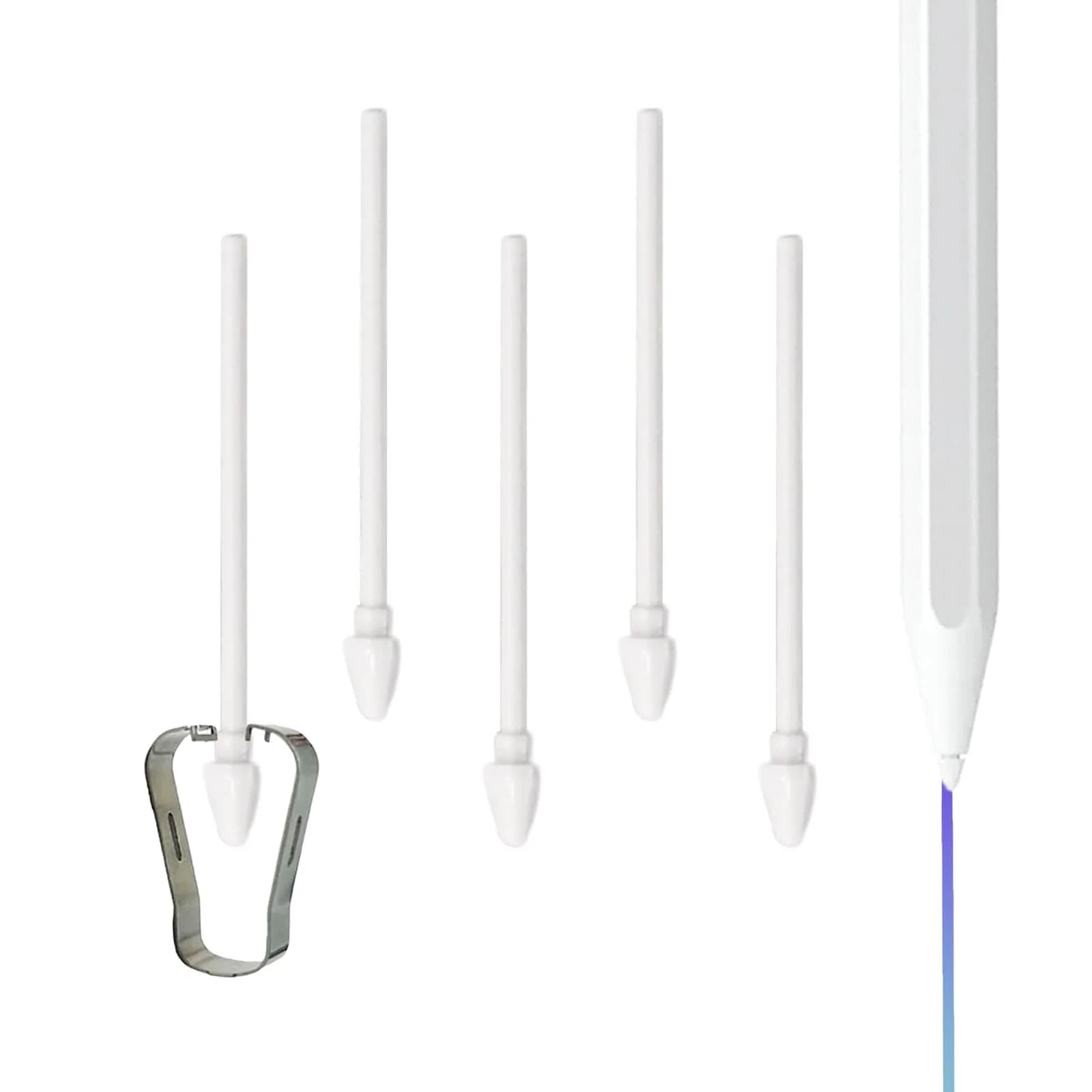 Alovexiong 2 Pack Stylus Pen for Samsung Galaxy Tab S11/S11 Ultra S Pen, 4096 Pressure Levels | White — 5Pcs Tips