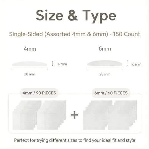 Eye Charm Magic Slim Double Eyelid Tape 150 Count | Invisible Strips for Hooded Monolid Correction thumbnail 2