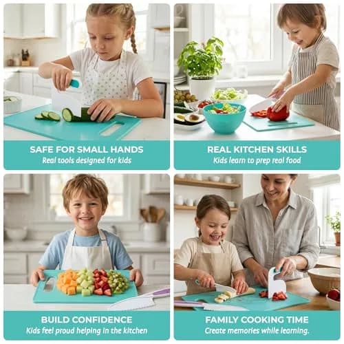 Tovla Jr. Kids Safe Knife Set for Real Cooking | 6-Piece Set thumbnail 4