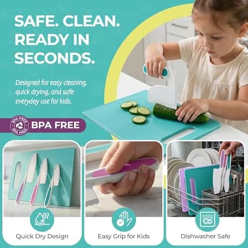 Tovla Jr. Kids Safe Knife Set for Real Cooking | 6-Piece Set thumbnail 5