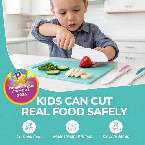 Tovla Jr. Kids Safe Knife Set for Real Cooking | 6-Piece Set thumbnail 2