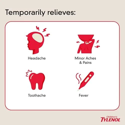 Tylenol Children's Dye-Free Chewables 160 mg | Kid-Friendly Fever & Pain Relief (70-120 chars) thumbnail 2