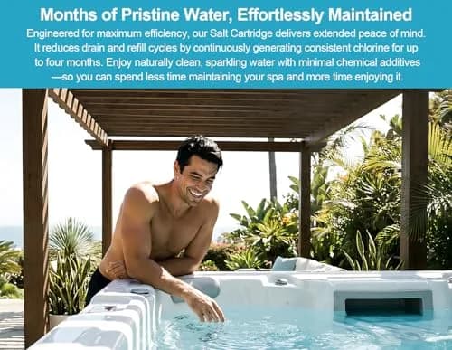 Virellionixis Upgrade Salt Water System Cartridge Replacement 0.13 kg (0.22 lb) | Soft, Fresh Water for Spas & Hot Tubs thumbnail 4
