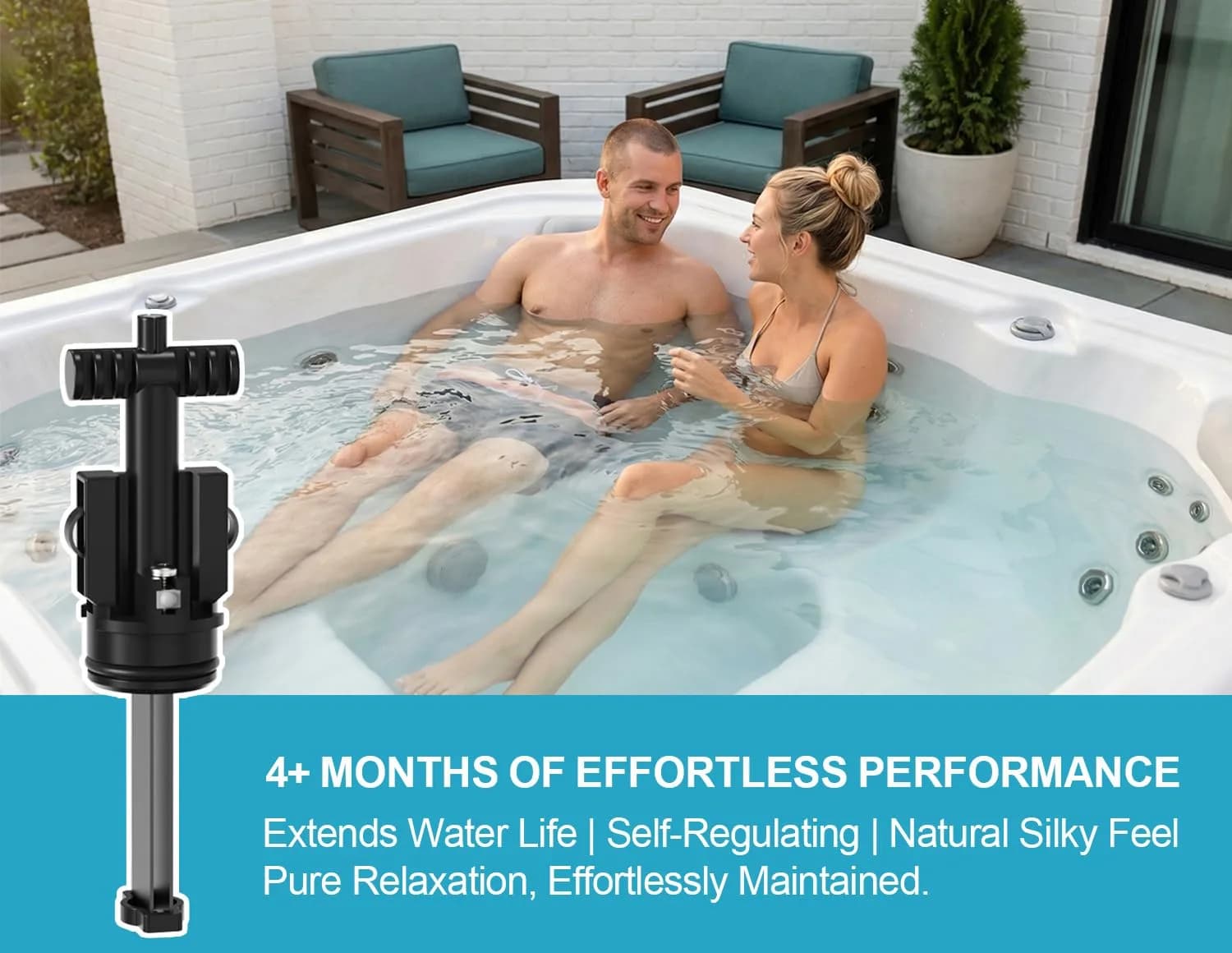 Virellionixis Upgrade Salt Water System Cartridge Replacement 0.13 kg (0.22 lb) | Soft, Fresh Water for Spas & Hot Tubs - view 5