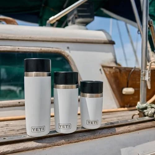 YETI Rambler 8 oz Travel Bottle Stainless Steel | Navy, 237ml (8 oz) thumbnail 4