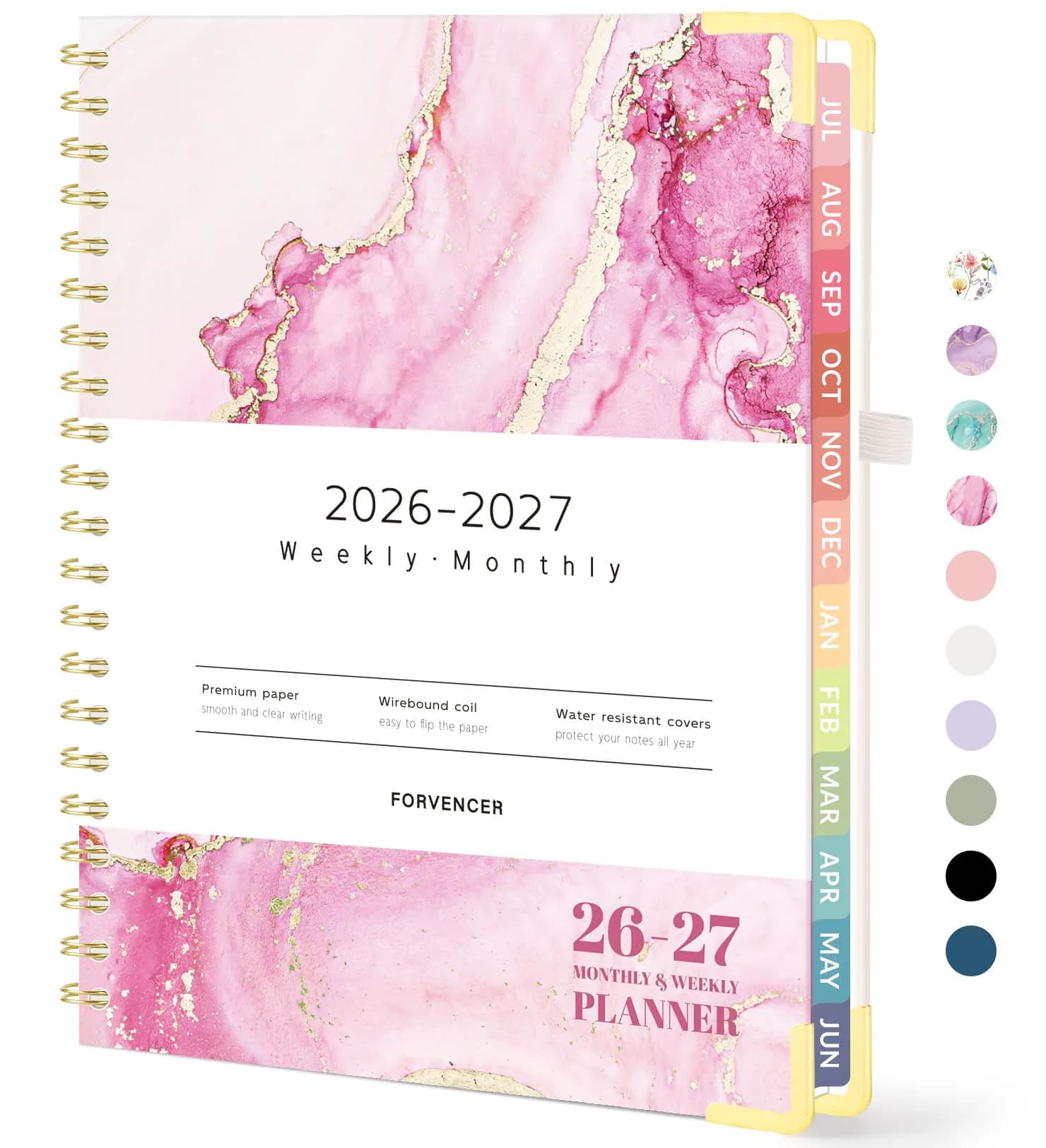 Forvencer Academic Planner 2026-2027, 8.5"x11" (21.6x27.9 cm) | Weekly & Monthly Hardcover Organizer - main product image