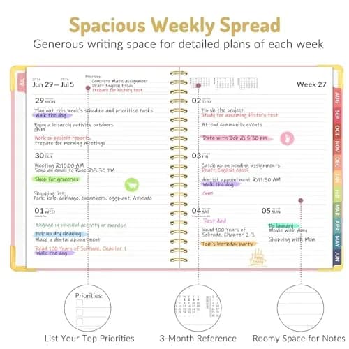 Forvencer Academic Planner 2026-2027, 8.5"x11" (21.6x27.9 cm) | Weekly & Monthly Hardcover Organizer thumbnail 3