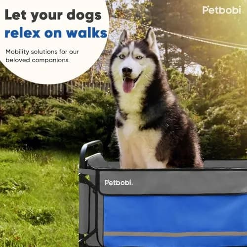 Petbobi Dog Wagon for Large Dogs | Foldable Pet Cart with Ramp & 80 lbs Support thumbnail 8