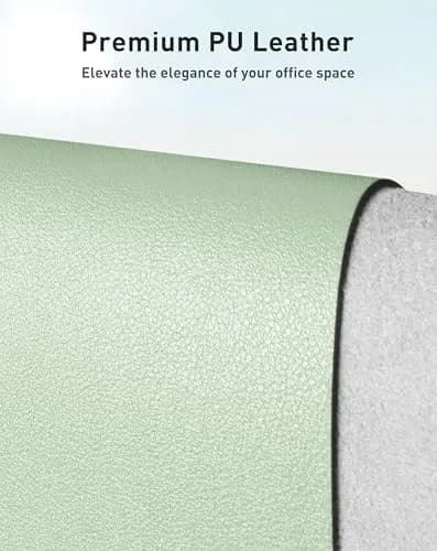 Aothia Faux Leather Desk Mat - Large Mouse Pad, Non-Slip PU Leather Blotter 102cm x 61cm (40" x 24") | Protects Desks from Scratches, Stains, and Spills thumbnail 2