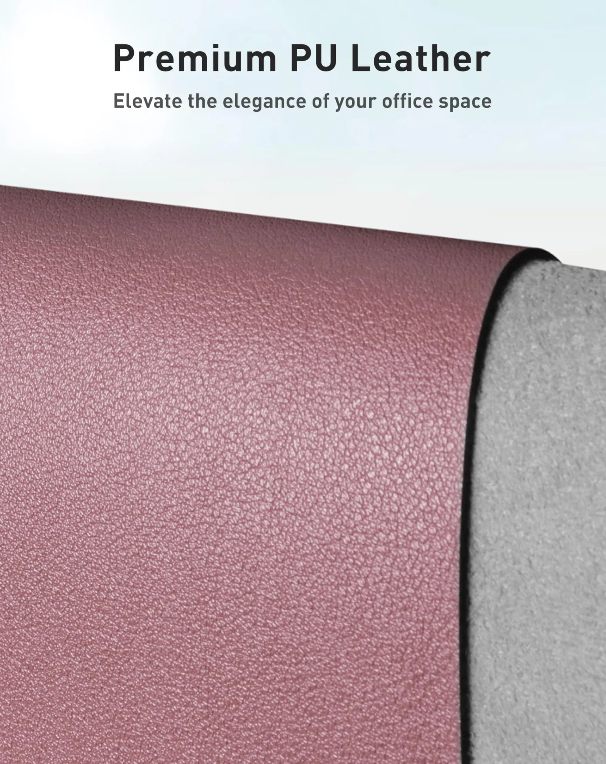 Aothia Faux Leather Desk Mat Large Mouse Pad 156cm x 60cm (63" x 24") | Waterproof Writing Surface for Office and Home - view 2