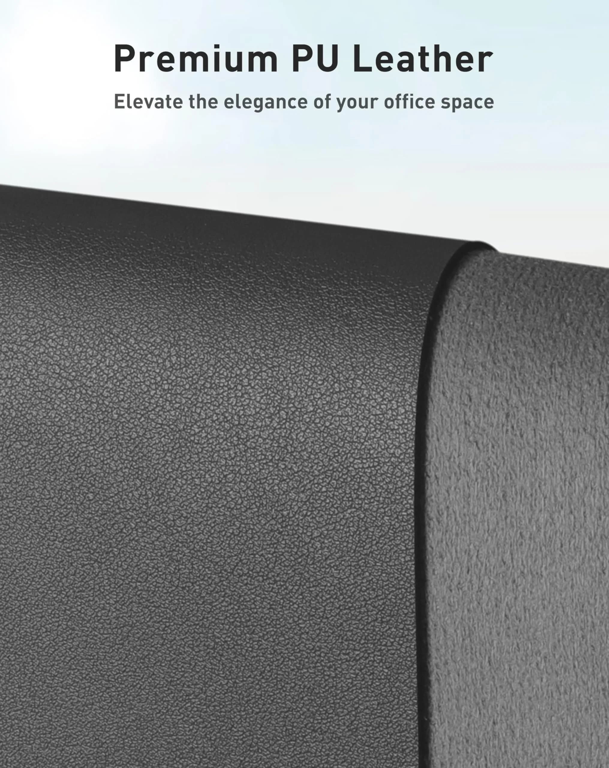 Aothia Faux Leather Desk Mat Large Mouse Pad 40" x 24" | Waterproof Writing Surface - view 2