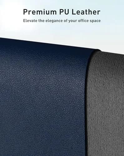 Aothia Faux Leather Desk Mat - Large Mouse Pad, Non-Slip PU Leather Blotter 163cm x 43cm (63" x 17") | Protects Desks from Scratches, Stains, and Spills thumbnail 2