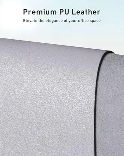Aothia Faux Leather Desk Mat - Large Mouse Pad, Non-Slip PU Leather Blotter 107cm x 43cm (42" x 17") | Professional & Waterproof Writing Surface thumbnail 2