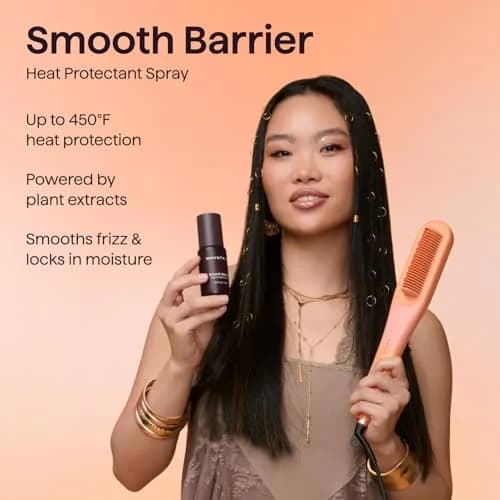 Wavytalk Spotlight Sleek Steamline Pro Steam Hair Straightener Brush 38cm (15 Inch) | Hydrates Hair, Reduces Frizz, Speeds Styling thumbnail 6