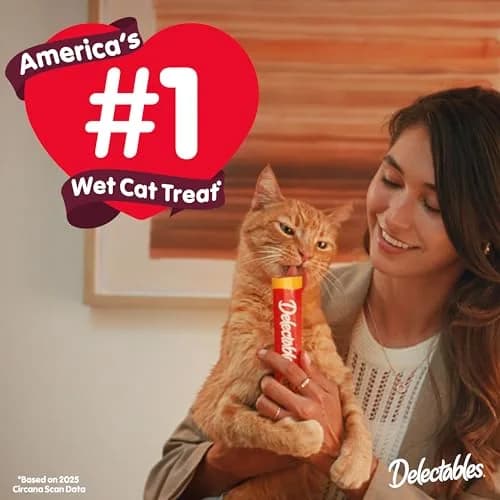 Delectables Squeeze Up Variety Pack Cat Treats 0.5oz Tubes (144 Total) | Grain-Free Lickable Puree for Bonding thumbnail 8