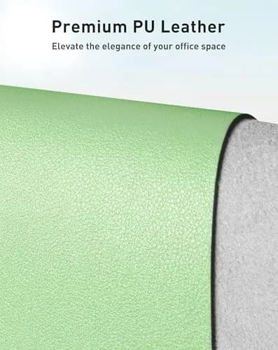 Aothia Faux Leather Desk Mat - Large Mouse Pad, Non-Slip PU Leather Blotter 101.6cm x 61cm (40" x 24") | Protects Desks, Enhances Workspace thumbnail 2