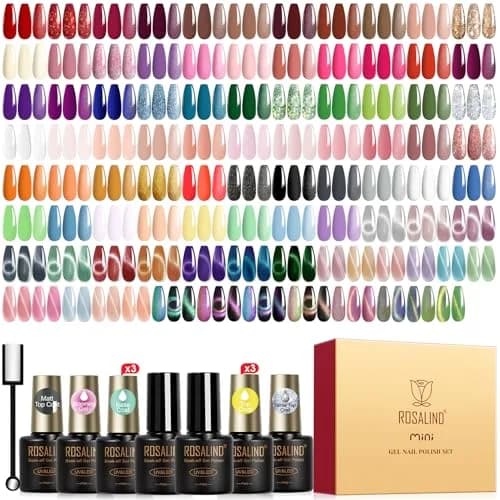 ROSALIND Gel Nail Polish Set 101PCS | 91 Colors, Long-Lasting, Easy Application, Safe Ingredients, Gift Ready (70-120 chars) thumbnail 1