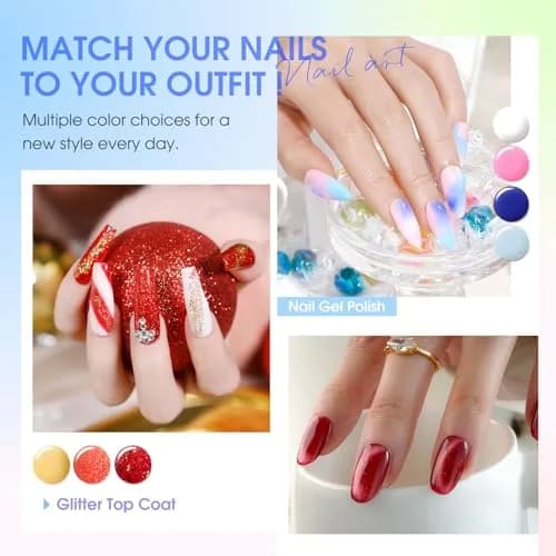 ROSALIND Gel Nail Polish Set 101PCS | 91 Colors, Long-Lasting, Easy Application, Safe Ingredients, Gift Ready (70-120 chars) thumbnail 5