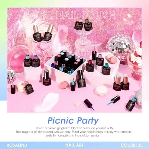 ROSALIND Gel Nail Polish Set 101PCS | 91 Colors, Long-Lasting, Easy Application, Safe Ingredients, Gift Ready (70-120 chars) thumbnail 6