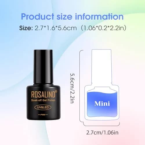 ROSALIND Gel Nail Polish Set 101PCS | 91 Colors, Long-Lasting, Easy Application, Safe Ingredients, Gift Ready (70-120 chars) thumbnail 9