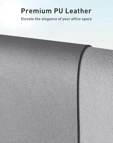 Aothia Faux Leather Desk Mat - Large Mouse Pad, Non-Slip PU Leather Blotter 102cm x 61cm (40" x 24") | Protects Desks from Scratches, Stains, and Spills thumbnail 2