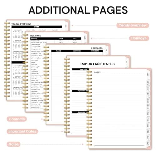 Taja 2026-2027 Academic Planner 8.5" x 11" (21.6 x 27.9 cm) | Weekly & Monthly Planning Agenda with Tabs thumbnail 5