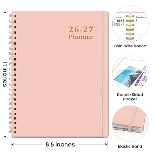 Taja 2026-2027 Academic Planner 8.5" x 11" (21.6 x 27.9 cm) | Weekly & Monthly Planning Agenda with Tabs thumbnail 4