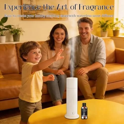 BAIESHIJI Waterless Essential Oil Diffuser 4x30ml | Large 1000 sq.ft Coverage, Hotel-Inspired Fragrance, Quiet & Pet Safe thumbnail 9