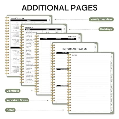 Taja Planner 2026-2027 Academic Planner 6.3" x 8.5" (16.0 cm x 21.6 cm) | Weekly & Monthly Planning for Students & Professionals thumbnail 5