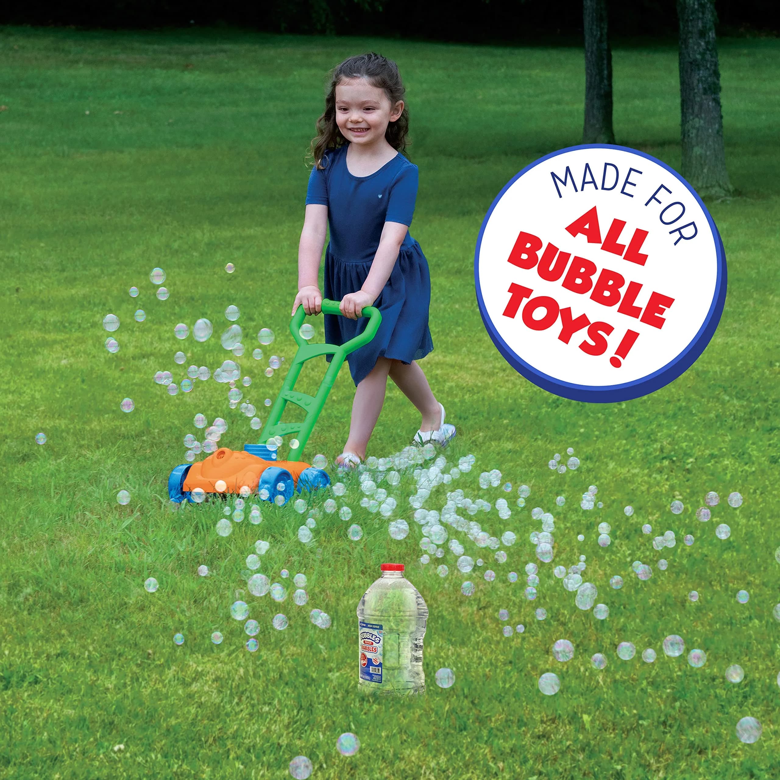 Fubbles Little Kids Bubble Solution by Fubbles (64 OZ / 1.89 L) | Made in USA - view 3
