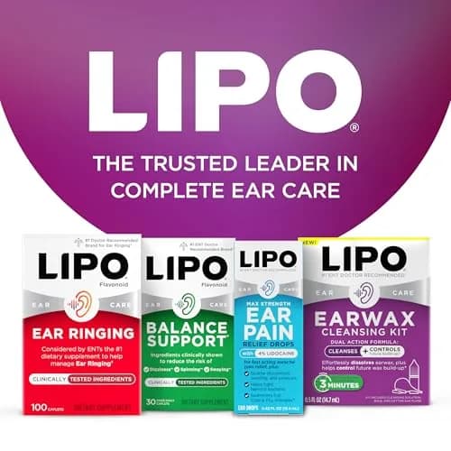 LIPO Earwax Removal Drops 0.5 fl oz | Gentle, peroxide-free ear cleaning support for clogged ears thumbnail 8